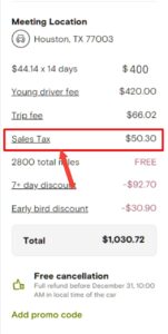 Turo sales tax: does Turo have hidden fees 