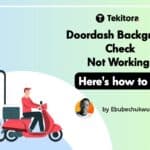 Doordash Background check not working: Thumbnail with illustration