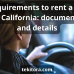 requirements to rent a car in california